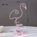 GobekUsa Flamingo Metal Vase for Home Decor