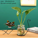 GobekUsa Flamingo Metal Vase for Home Decor