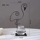 GobekUsa Flamingo Metal Vase for Home Decor