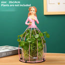 GobekUsa Flamingo Metal Vase for Home Decor