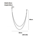 GobekUsa Flex Leather Belt LED Chandelier Light