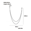 GobekUsa Flex Leather Belt LED Chandelier Light
