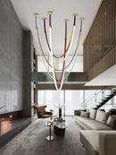 GobekUsa Flex Leather Belt LED Chandelier Light