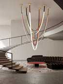 GobekUsa Flex Leather Belt LED Chandelier Light