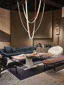 GobekUsa Flexible Leather Belt LED Chandelier Lighting