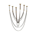 GobekUsa Flexible Leather Belt LED Chandelier Lighting