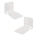 Modern black & white 2pcs floating bookshelf tablet stand bedroom by Decorbites