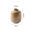 Glossy beige speckled decor ceramic vase living room berry accent by Decorbites