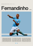 Blue manchester city football star champion wall art bedroom canvas by Decorbites