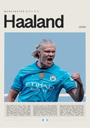 Blue manchester city football star champion wall art bedroom canvas by Decorbites