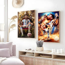 Framed football star m-messi poster golden trophy art bedroom decor by Decorbites