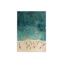 Framed summer people swimming beach wall art living room decor by Decorbites