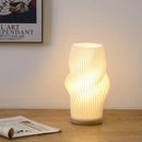 GobekUsa French cream style 3D desk lamp ins internet red pleated bedroom bedside lamp study coffee shop card seat atmosphere lamp