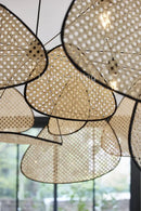 GobekUsa French Design Rattan Chandelier for Home Lighting
