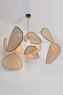 GobekUsa French Design Rattan Chandelier for Home Lighting