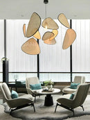 GobekUsa French Design Rattan Chandelier for Home Lighting