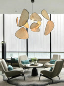 GobekUsa French Design Rattan Chandelier for Home Lighting