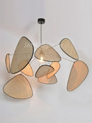 GobekUsa French Design Rattan Chandelier for Home Lighting