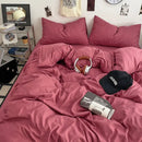 GobekUsa Fresh Solid Color Cotton Quilt Set - 4-Piece