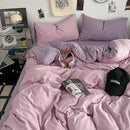 GobekUsa Fresh Solid Color Cotton Quilt Set - 4-Piece