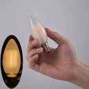 GobekUsa Frosted Led Candle Light Bulbs Dimmable E12 E14 Base Warm White 2700K