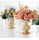 GobekUsa Frosted Porcelain Flower Vase for Home Decor