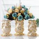 GobekUsa Frosted Porcelain Flower Vase for Home Decor