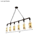 GobekUsa Frosted White Glass Island Lamp - Loft Style, Black Wine Bottle Design - Perfect for Restaurants, Ceiling Suspension Lighting