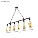 GobekUsa Frosted White Glass Island Lamp - Loft Style, Black Wine Bottle Design - Perfect for Restaurants, Ceiling Suspension Lighting