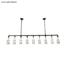 GobekUsa Frosted White Glass Island Lamp - Loft Style, Black Wine Bottle Design - Perfect for Restaurants, Ceiling Suspension Lighting