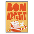 GobekUsa Fun Beans on Toast Kitchen Canvas Art