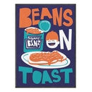GobekUsa Fun Beans on Toast Kitchen Canvas Art