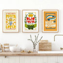 GobekUsa Fun Beans on Toast Kitchen Canvas Art