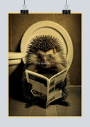 GobekUsa Funny Animal Bathroom Poster for DIY Home Decor