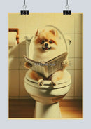 GobekUsa Funny Animal Bathroom Poster for DIY Home Decor