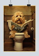 GobekUsa Funny Animal Bathroom Poster for DIY Home Decor