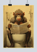 GobekUsa Funny Animal Bathroom Poster for DIY Home Decor