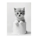 GobekUsa Funny Animals Canvas Wall Art for Bathroom Home