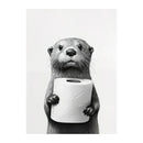 GobekUsa Funny Animals Canvas Wall Art for Bathroom Home