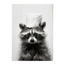 GobekUsa Funny Animals Canvas Wall Art for Bathroom Home