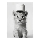 GobekUsa Funny Animals Canvas Wall Art for Bathroom Home