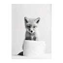 Black and white funny animals wall art – bathroom framed prints by Decorbites