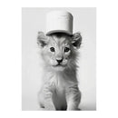 Black and white funny animals wall art – bathroom framed prints by Decorbites