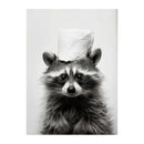 Black and white funny animals wall art – bathroom framed prints by Decorbites