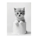 Black and white funny animals wall art – bathroom framed prints by Decorbites