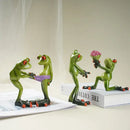 Decorbites funny frog couple resin decor bedroom figurine by Decorbites