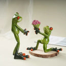 Decorbites funny frog couple resin decor bedroom figurine by Decorbites
