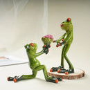 Decorbites funny frog couple resin decor bedroom figurine by Decorbites