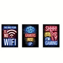 GobekUsa Gamer Room Decor Set - Graffiti Gamepad Canvas Prints