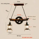 GobekUsa Gear Industrial Chandelier Pendant Lamp for Cafe Bar Restaurant